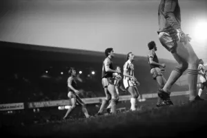 English League Division One match. Stoke City 5 v West Ham United 2