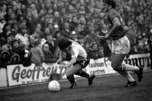 English League Division One match. Tottenham Hotspur 1 v West Bromwich Albion 2