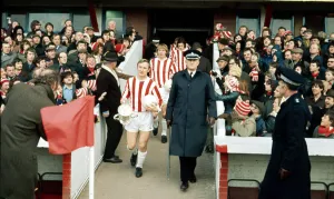 Cheering Prints: English League Division One match at the Victoria Ground Stoke City 2 v Sheffield