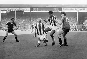 English League Division One match. West Bromich Albion 3 v Manchester United 1