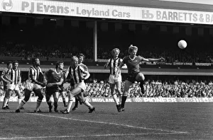 00258 Prints: English League Division One match. West Bromich Albion 3 v Manchester United 1
