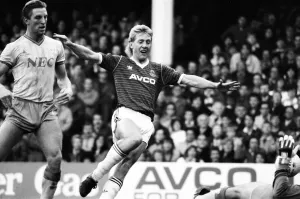 English League Division One match. West Ham United 2 v Everton 1