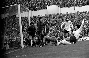 Images Dated 19th April 1975: English League Division One match at White Hart Lane. Tottenham Hotspur 2 v Chelsea 0