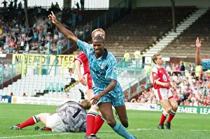 English Premier League match, Coventry City 2 -1 Middlesbrough held at Highfield Road