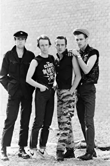English punk rock band The Clash. Members of the band are (left to right)