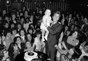 English singer Mark Wynter celebrates his 21st Birthday. 2nd February 1964