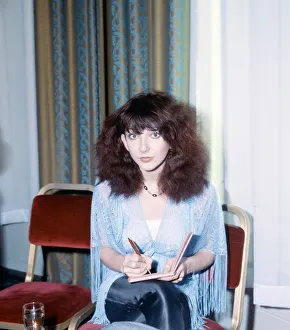 English singer songwriter Kate Bush at the British Rock and Pop Awards