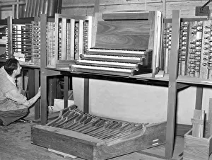 Enjoying a post war organ building boom a Durham City firm includes in its orders this
