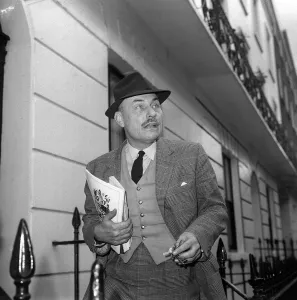 Enoch Powell after announcing that he had entered the race for the Tory Party leadership