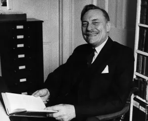 Enoch Powell Nationalist Campaigner casts vote on polling day