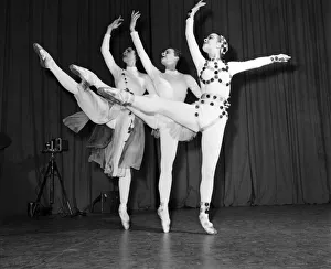 Entertainment Dance Ballet. (Left to right) Three of the principal dancers Margaret Hill