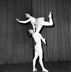 Entertainment Dance Ballet. Maryon Lane and Pirmin Treen rehearsing