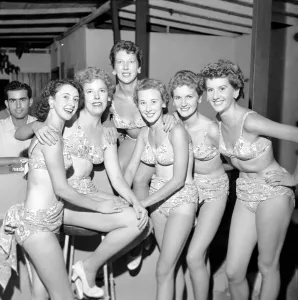 Entertainment: Dancers cabaret girls who have been invited to Turkey to perform
