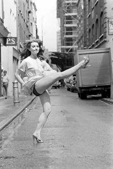 Entertainment: Dancing: Can-Can: Girls in Covent Garden doing or trying to do the Can-Can