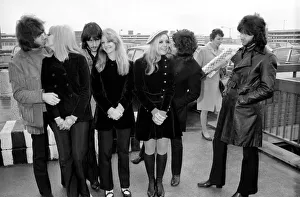 Entertainment: Music Pop Groups: Tremeloes pop group leaving London airport for Dublin
