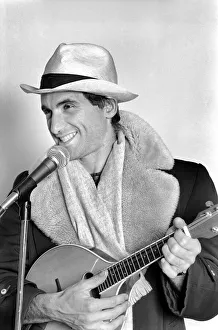 Recording Prints: Entertainment: Music: Singer Joe Dolce pictured at a Soho recording Studio