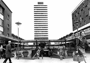 Images Dated 8th May 1973: The entrance to the Lower Precinct, Coventry city centre. 8th May 1973
