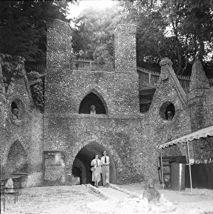01105 Prints: Entrance to the West Wycombe Caves also known as The Hell Fire Caves which are a network