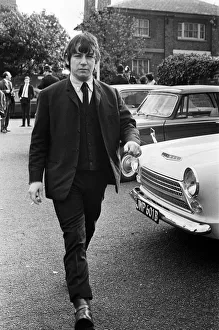 Eric Burdon, lead singer of British rock group The Animals at Uxbridge Court where he was