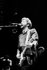 Eric Clapton in concert at the Royal Albert Hall January 1987