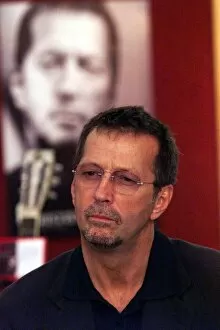 Images Dated 1st June 1999: Eric Clapton guitar Legend June 1999 at the Launch of the Auction of his guitars he is