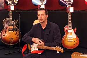 Eric Clapton guitar Legend June 1999 at the Launch of the Auction of his guitars he pis