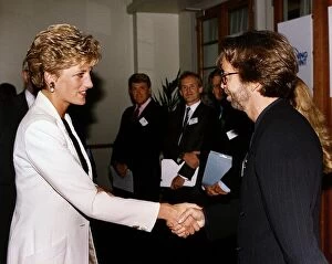 Images Dated 5th June 1995: Eric Clapton meets Princess Diana Dbase