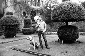 Eric Clapton and his pet dog Willow, an 8 year old Weimaraner