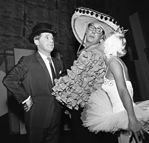 Eric Morecambe and Ernie Wise on set of new film The Intelligence Men