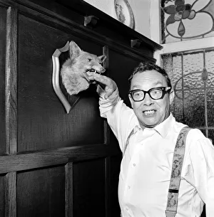 Eric Morecambe seen here at home. 1963