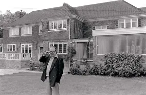 00126 Prints: Eric Morecombe outside his home Comedian Eric Morecombe Sunday People series