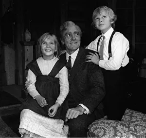 Eric Porter with Cynthia Lund and Stephen Kirk in a play at the Fortune Theatre called