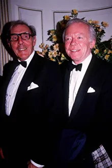 Comedians Prints: Eric Sykes actor comedian and Peter Barkworth March 1987 Dbase MSi