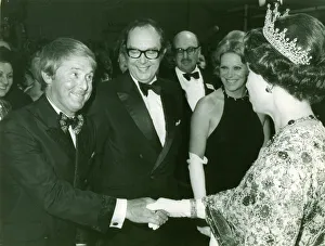 Eric Wise and Ernie Morecambe meets Queen Elizabeth at the Royal Variety Performance