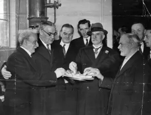 Food And Drink Prints: Ernest Bevin, Minister of Labour, visits Liverpool Docks, Saturday 13th November 1943