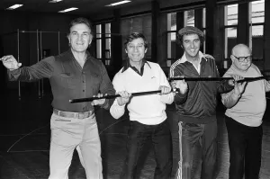 Walking Stick Prints: Ernest Maxin, Jerry Stevens, Lennie Bennett and Arthur Lowe