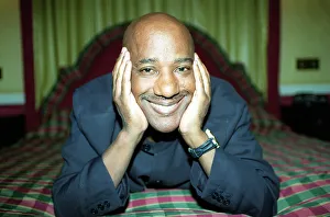 Errol Brown Hot Chocolate singer January 1998 Errol relaxes on a bed with