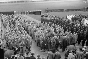 Esher civil defence, A. R. P and A. F. S. on display. April 1939 july 11 1932 1st april