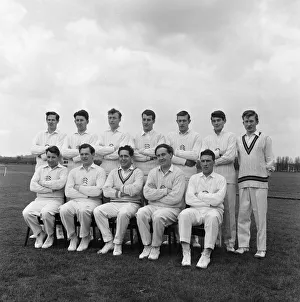 Team Prints: Essex Cricket Team Photocall at the Old Blue Rugby Football Club, Fairlop, Essex