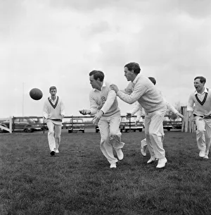 01138 Prints: Essex Cricket Team Photocall at the Old Blue Rugby Football Club, Fairlop, Essex