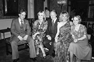 Groom Prints: Esther Rantzen and Desmond Wilcox at their wedding reception in Knightsbridge