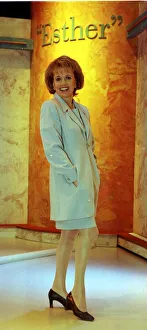 Esther Rantzen TV Presenter February 1999 On the set of her daytime tv talk show