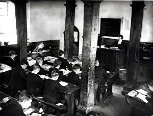 00363 Prints: Eton College - A classroom scene at Eton - Pictured dated February 1964