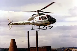 The Eurocopter AS350 Squirrel helicopter used by Northumbria Air Ambulance