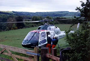 00367 Prints: The Eurocopter AS350 Squirrel helicopter used by Northumbria Air Ambulance