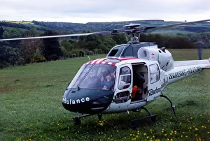00367 Prints: The Eurocopter AS350 Squirrel helicopter used by Northumbria Air Ambulance