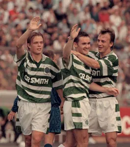 Europan Cup Winners Cup First Round Second Leg match September 1995 Celtic 4 v