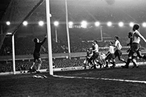 Goalkeeper Prints: European Champions Cup Third Round First Leg match held at Goodison Park, Liverpool