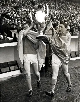 EUROPEAN CUP PARADED AT CELTIC FC CELTIC VERSUS DUNDEE UNITED 1967 TWO BOYS