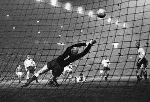 Diving Prints: European Cup Preliminary Round Second Leg match at Old Trafford